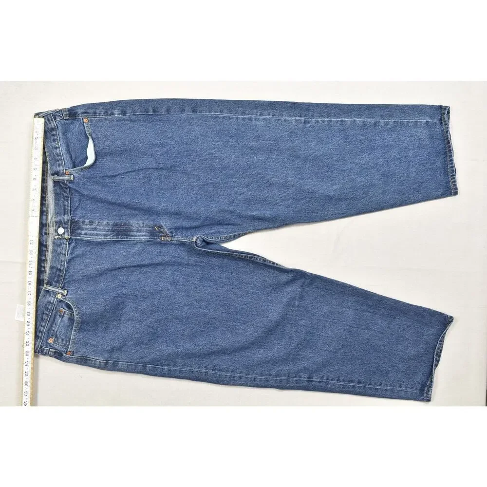 Levi's 550 Relaxed Fit Men's Blue Jeans Size W52 L32 Medium Wash Denim